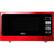Front. Bella - 1.1 Cu. Ft. Mid-Size Microwave - Metallic Red.