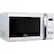 Angle. Bella - 0.7 Cu. Ft. Compact Microwave - White with Chrome.