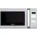 Front. Bella - 0.7 Cu. Ft. Compact Microwave - White with Chrome.