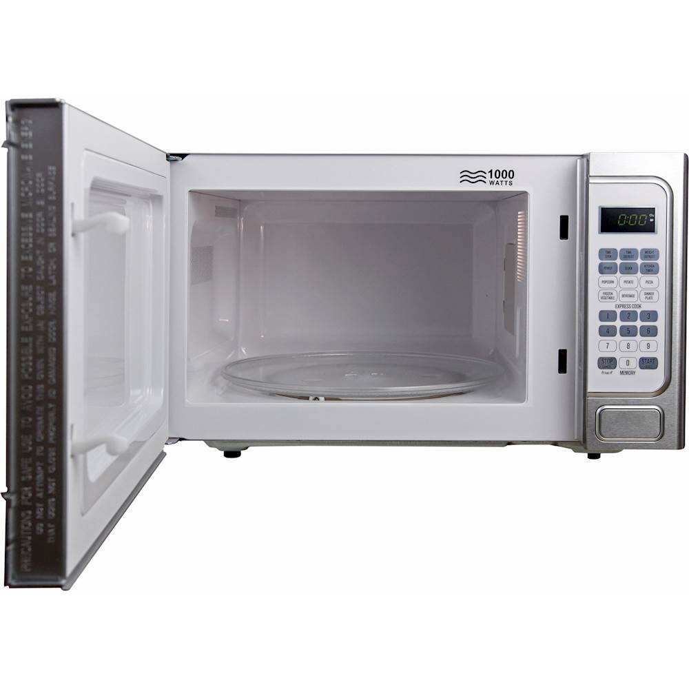 Bella BMO07APTWHA 0.7 Cu. Ft 700-Watt Microwave Oven, White with Chrome 