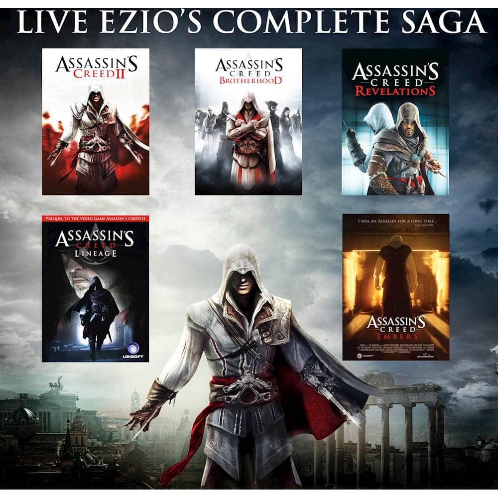 Assassins Creed:The Ezio Collection] I felt a bit embarrassed for having so  many platinum trophies but my favorite trilogy of all time remained  unfinished. That's no longer a problem. I love these