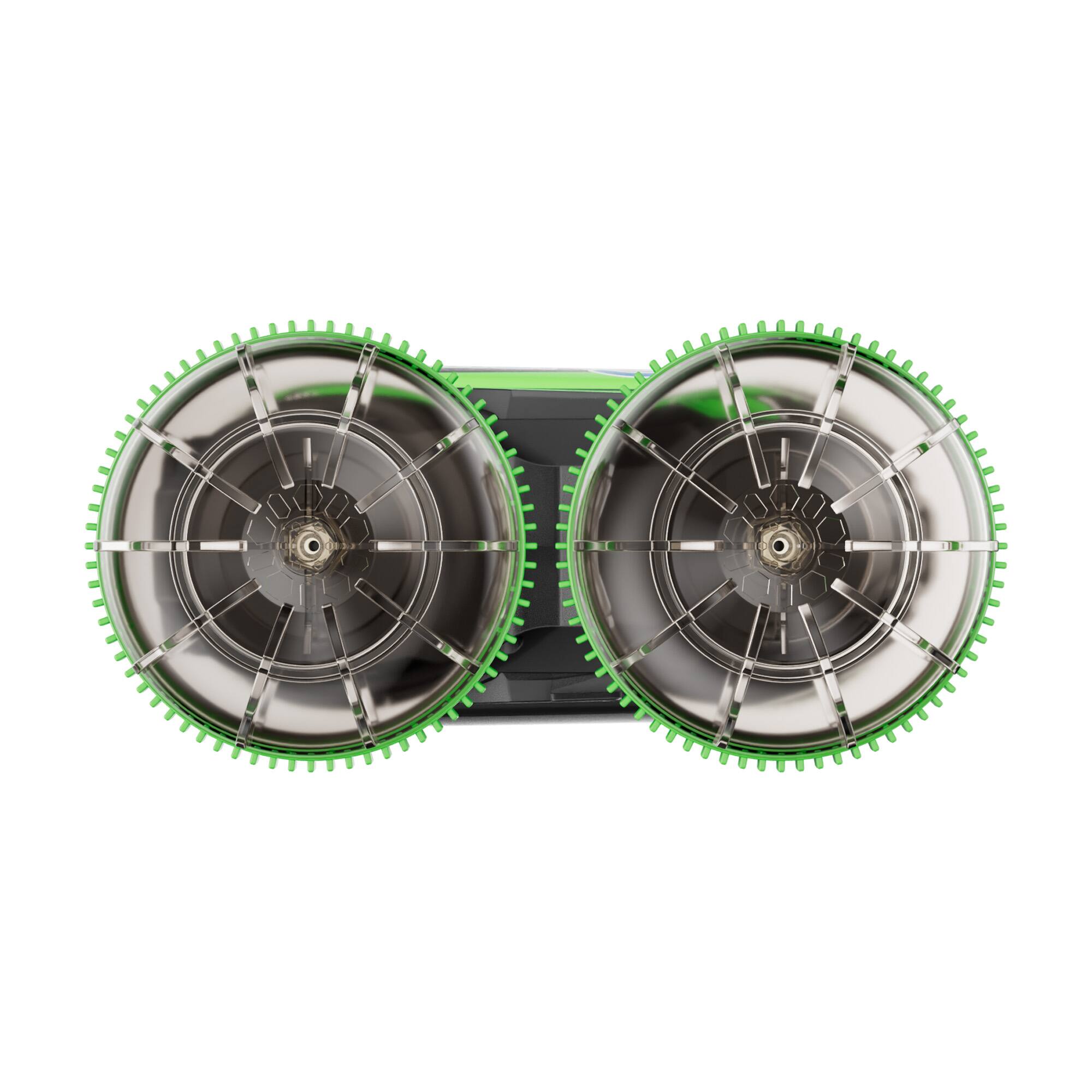 Alt View 2. Contixo - AV1 Amphibious 4WD RC Stunt Car for Land and Shallow Freshwater with LED Lights, Ages 6+ - Green.
