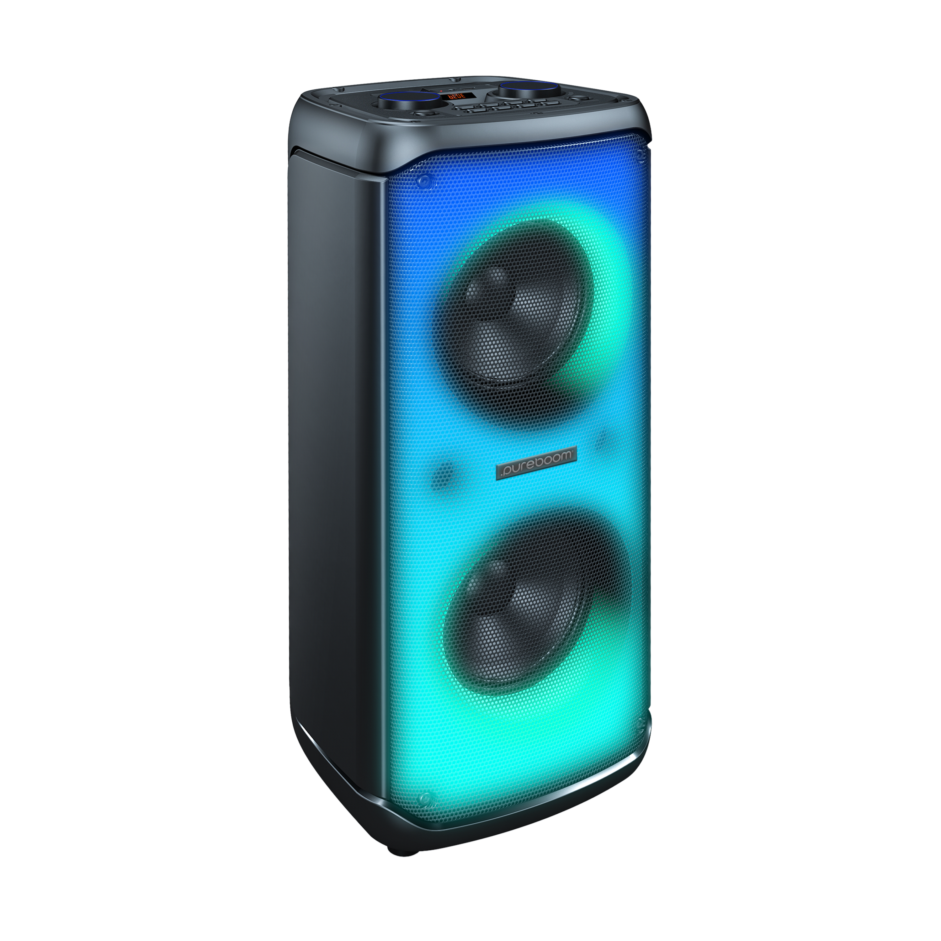 Left. PureBoom - Party Tower Portable Wireless Speaker - Black.