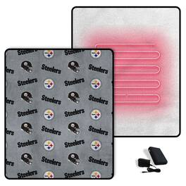 Pegasus - Pittsburgh Steelers Scattered Logos 60" x 70" Heated Blanket - Multicolor