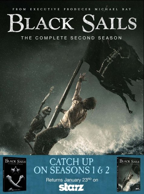 Front Standard. Black Sails: Season 1 and 2 [3 Discs] [DVD].