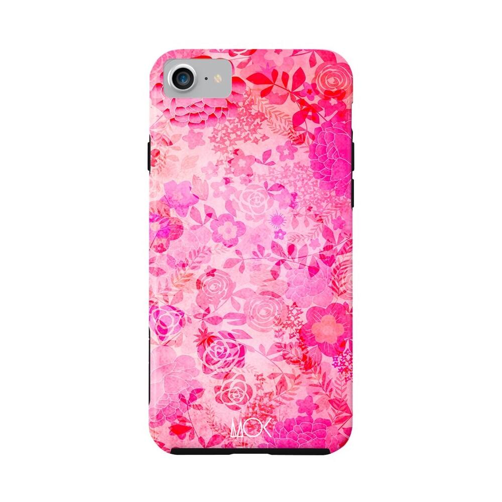 Front. ArtsCase - StrongFit Designers Case for Apple® iPhone® 7 - Red/Purple/Pink.