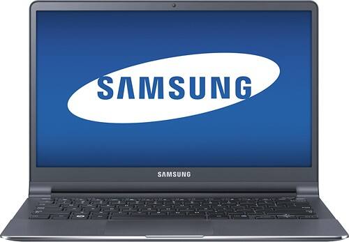 Front Standard. Samsung - Series 9 Ultrabook 13.3" Laptop - 4GB Memory - 128GB Solid State Drive - Ash Black.