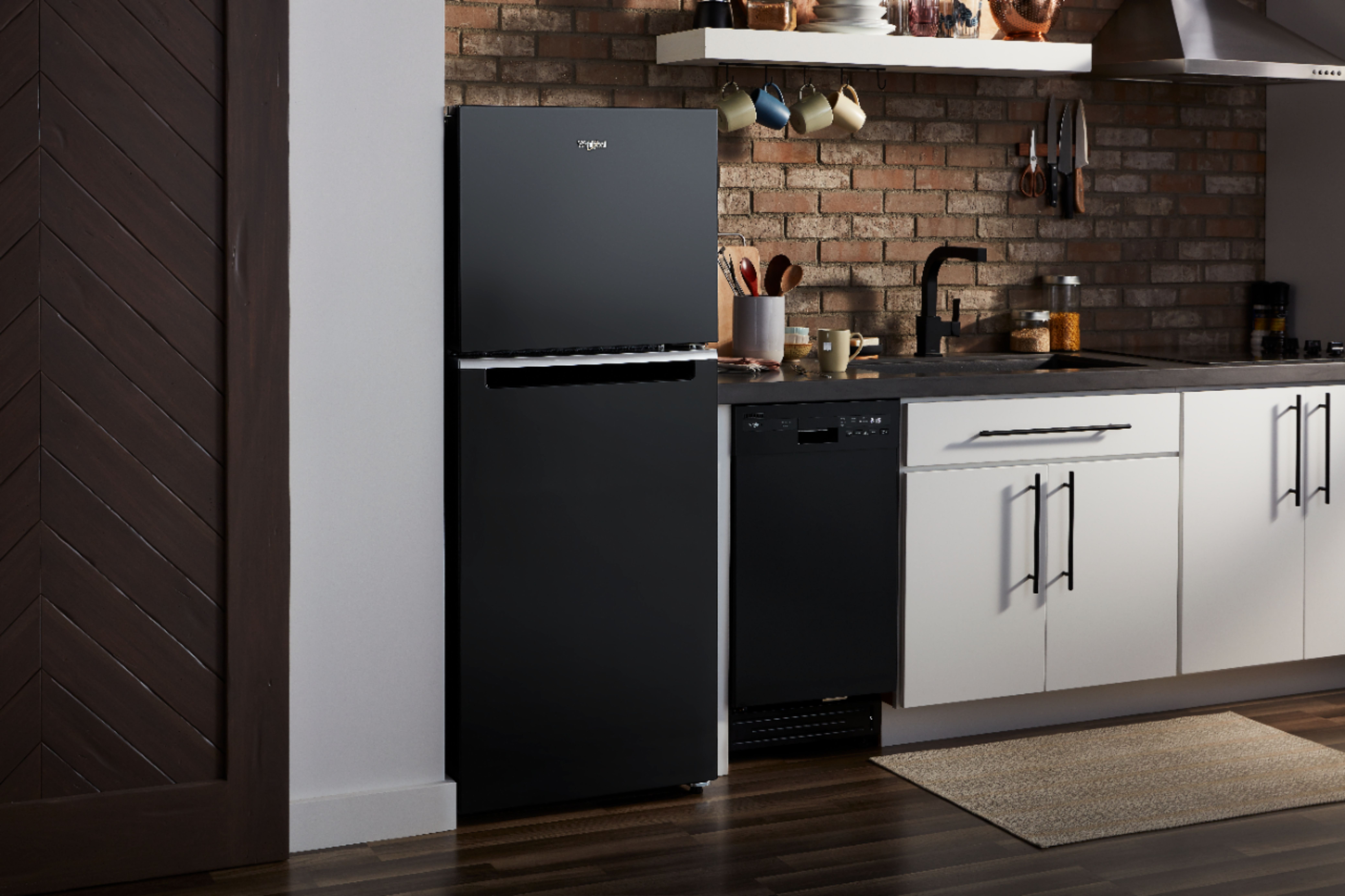 Whirlpool 17.7 Cu. Ft. Top-Freezer Refrigerator Black WRT518SZFB - Best Buy