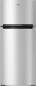 Whirlpool - 17.7 Cu. Ft. Top-Freezer Refrigerator - Monochromatic Stainless Steel - Front_Standard