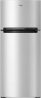 Whirlpool - 17.7 Cu. Ft. Top-Freezer Refrigerator - Monochromatic Stainless Steel - Front_Zoom