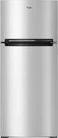 Whirlpool - 17.7 Cu. Ft. Top-Freezer Refrigerator - Monochromatic Stainless Steel - Front_Zoom