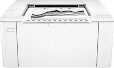 Front. HP - LaserJet Pro M102w Black-and-White Wireless Laser Printer - White.