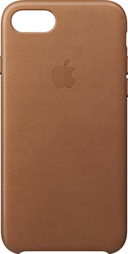 Apple - Leather Case for iPhone® 7 - Saddle Brown - Larger Front