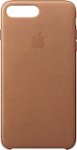 Front Zoom. Apple - Leather Case for iPhone® 7 Plus - Saddle Brown.