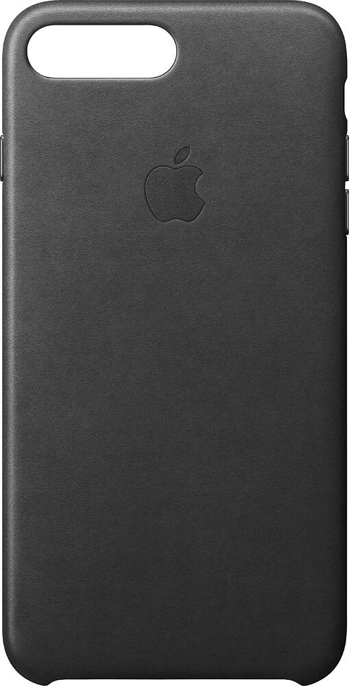 apple - leather case for iphone 7 plus - black