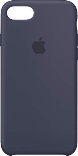 Apple - iPhone® 7 Silicone Case - Midnight Blue - Larger Front