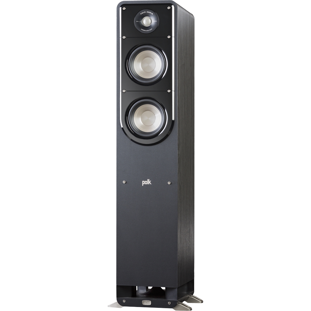 Polk Audio - Signature Series S50 Hi-Res Dual 5-1/4 2-Way Floorstanding Loudspeaker (Each) - Black Washed Walnut was $289.0 now $216.0 (25.0% off)