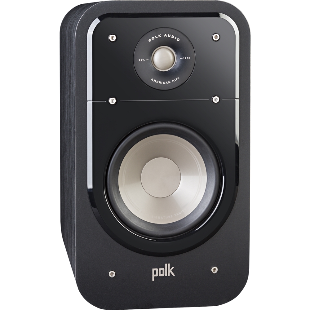 Polk Audio - Signature Series S20 Bookshelf Speakers (Pair) - 6.5" Driver | Surround Sound | Deep Bass | Compact Design - Black