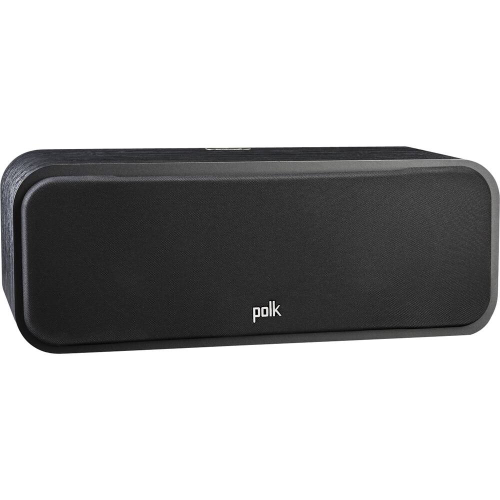 Angle. Polk Audio - Signature S30 5.25" Hi-Res 2-Way Center-Chanel Speaker - Black Washed Walnut.