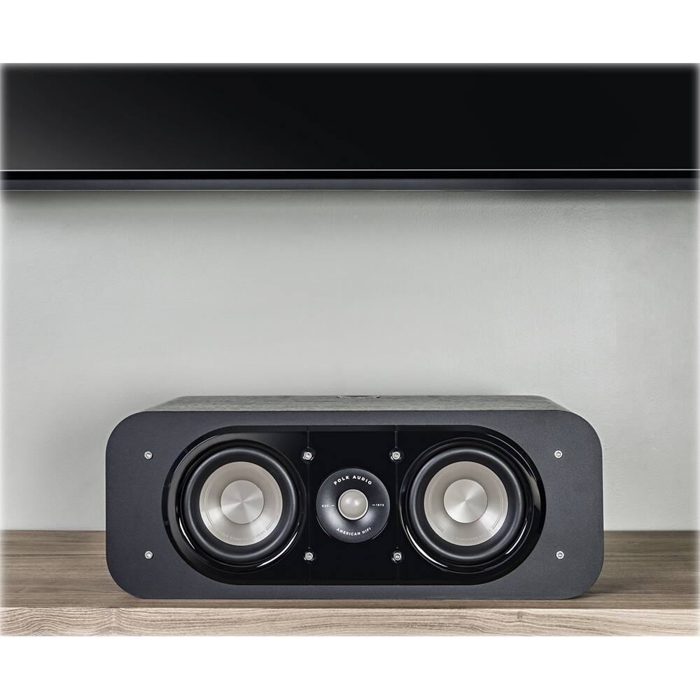 Alt View 17. Polk Audio - Signature S30 5.25" Hi-Res 2-Way Center-Chanel Speaker - Black Washed Walnut.