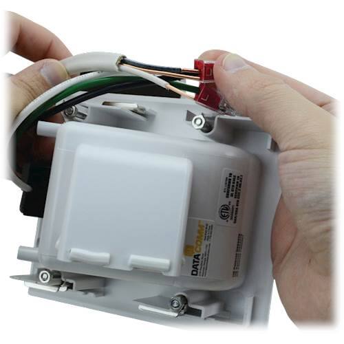 Alt View 11. DataComm Electronics - Flat Panel TV Cable Organizer Kit - White.