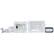 Angle. DataComm Electronics - Recessed Pro-Power Kit with Straight Blade Inlet - White.