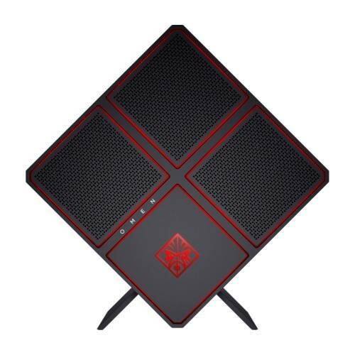 Front. HP - OMEN X Desktop Intel Core i7 - 16GB Memory - NVIDIA GeForce GTX 1080 - 256GB Solid State Drive + 2TB Hard Drive - Jet Black.