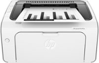 Front. HP - LaserJet Pro M12w Black-and-White Wireless Printer.