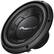Front. Pioneer - 10" Single-Voice-Coil 4-Ohm Subwoofer - Black.