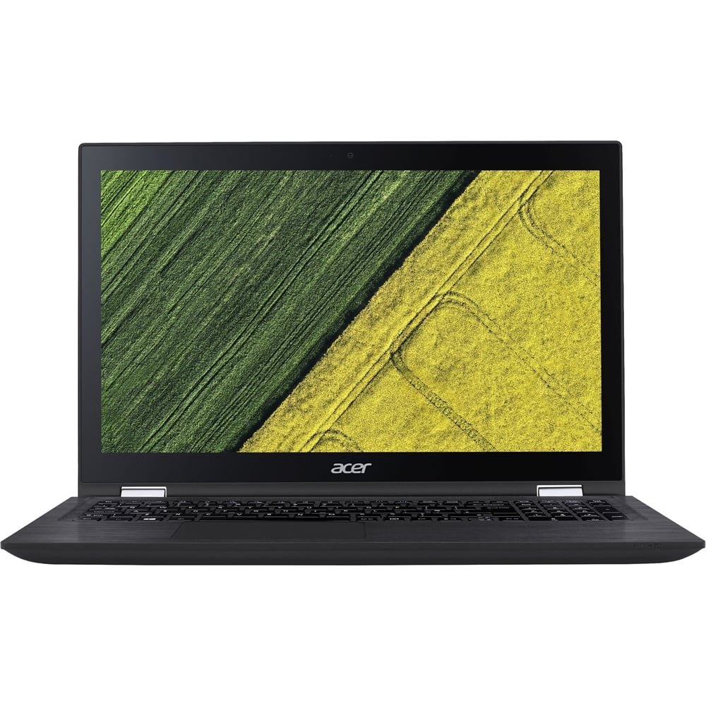 Acer - Spin 3 2-in-1 15.6" Touch-Screen Laptop - Intel Core i3 - 4GB Memory - 500GB Hard Drive - Obsidian black - Larger Front