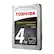 Front. Toshiba - 4TB Internal SATA Hard Drive for Desktops - Black/Silver.
