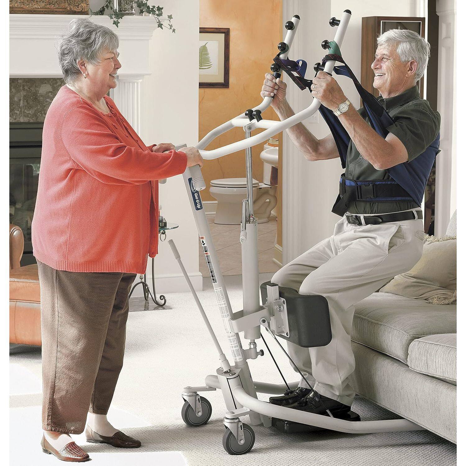 Alt View 8. Invacare - GHS350 Get‑U‑Up Sit to Stand Patient Lift with Standing Sling for safe transfers - Beige.