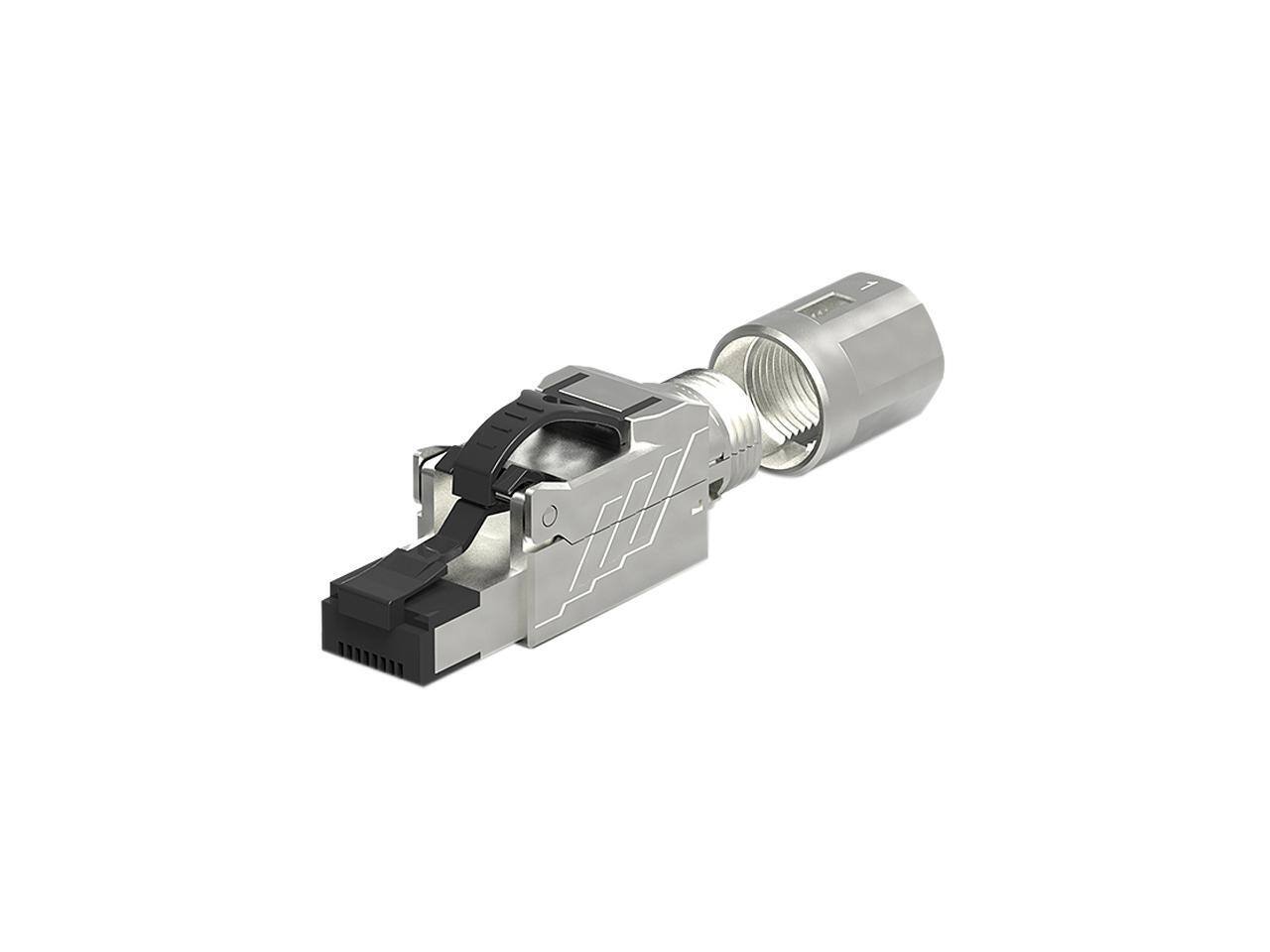 Front. Nippon Labs - Nippon Labs 60CAT8-PG Cat.8 RJ45 Tool Less Shielded Plug (Single Piece).