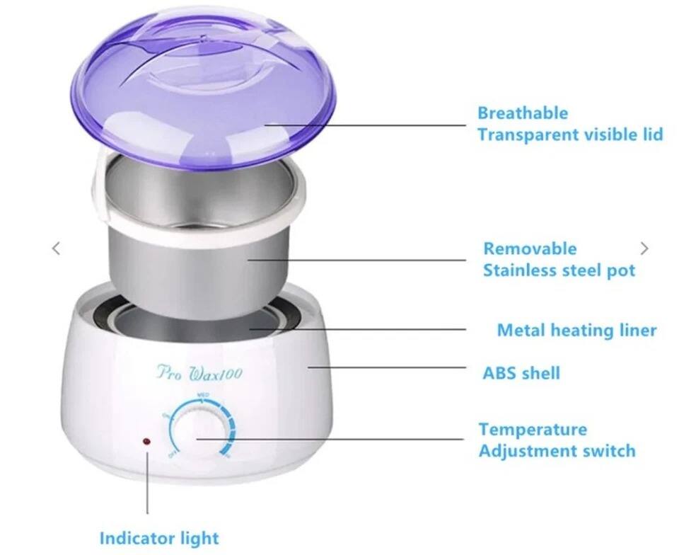 - Breathable Transparent visible lid
- Removable Stainless steel pot
- Metal heating liner
- ABS shell
- Temperature Adjustment switch
- Indicator light