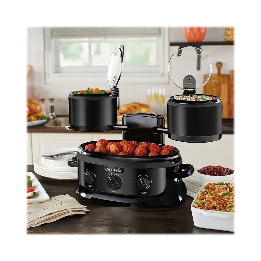 Best Buy: Crock-Pot Swing and Serve 6.5-Quart Slow Cooker Black SCCPTOWER-B