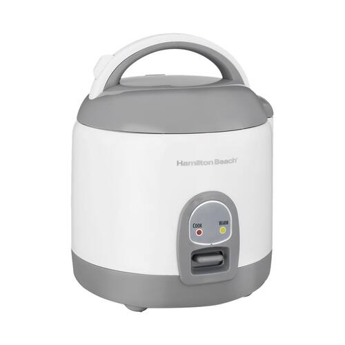 UPC 040094375080 product image for Hamilton Beach - 8-Cup Rice Cooker - Gray/White | upcitemdb.com