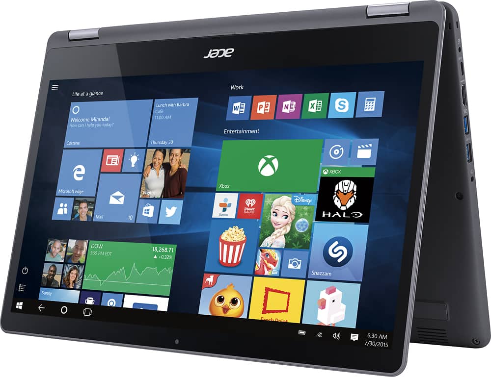 Alt View 14. Acer - Aspire R 15 2-in-1 15.6" Touch-Screen Laptop - Intel Core i5 - 8GB Memory - 1TB Hard Drive - Steel gray.