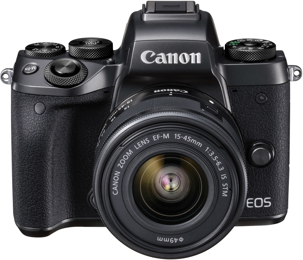 Canon EOS M5 Mirrorless Camera EF-M 15-45mm Zoom Lens Black 1279C011 Buy
