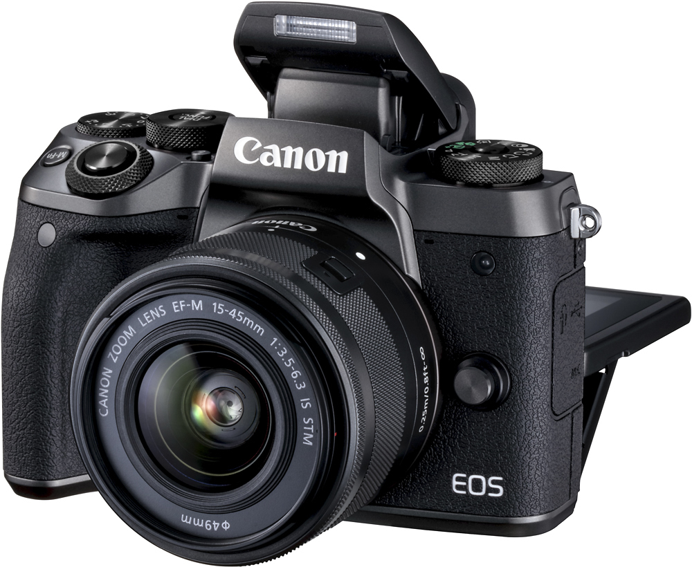 uitslag Speeltoestellen rol Canon EOS M5 Mirrorless Camera with EF-M 15-45mm Zoom Lens Black 1279C011 -  Best Buy