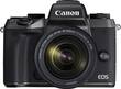 Canon - EOS M5 Mirrorless Camera with EF-M 18-150mm Telephoto Zoom Lens - Larger Front