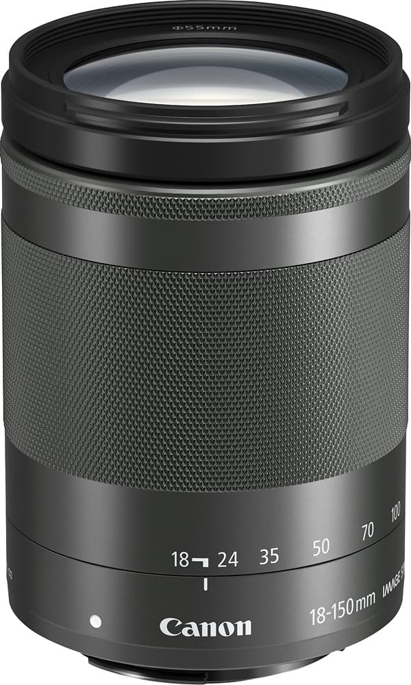 Canon - EF-M18-150mm f/3.5-6.3 IS STM Telephoto Zoom Lens for EOS M Series Cameras - Black