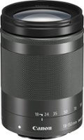 Canon - EF-M18-150mm f/3.5-6.3 IS STM Telephoto Zoom Lens for EOS M Series Cameras - Black - Front_Zoom