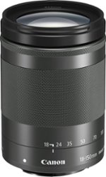 Canon - EF-M18-150mm f/3.5-6.3 IS STM Telephoto Zoom Lens for EOS M Series Cameras - Black - Front_Zoom