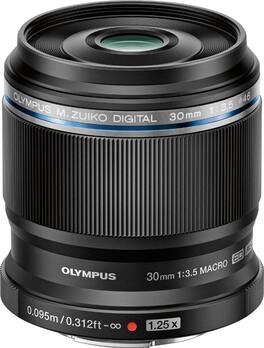 Olympus - M.Zuiko Digital ED 30mm f/3.5 Macro Lens for OM-D and PEN Cameras - Black