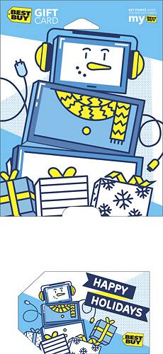  Best Buy - $50 Happy Holidays Tech Snowman Gift Card
