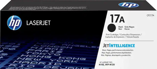 Front. HP - 17A Toner Cartridge - Black.