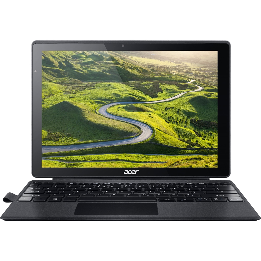 Emartbuy® Schwarz/Grün Wasserdicht Neopren weicher Reißverschluss Sleeve Mit Grün Interieur und Zip geeignet für Acer Switch Alpha 12 Detachable PC 11.6-12.5 Zoll Tablet Chromebook Laptop 