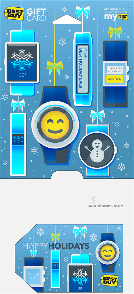 Best Buy Best Buy 25 Happy Holidays Wearable Tech Gift Card 4987001