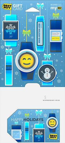  Best Buy - $50 Happy Holidays Wearable Tech Gift Card