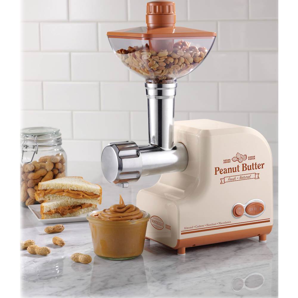 Best Buy: Nostalgia Professional Peanut & Nut Butter Maker Cream/Brown  PBM500